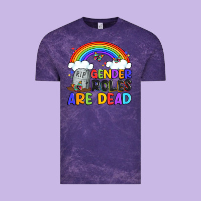 Gender Roles Are Dead Vintage Tee Designed By Artiststas
