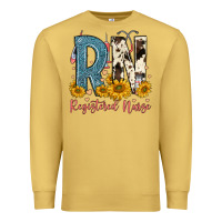 Antique Gold rn registered nurse Premium Sweatshirt - FaDigitalArtStudio