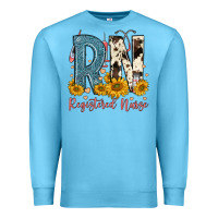 Ocean Blue rn registered nurse Premium Sweatshirt - FaDigitalArtStudio