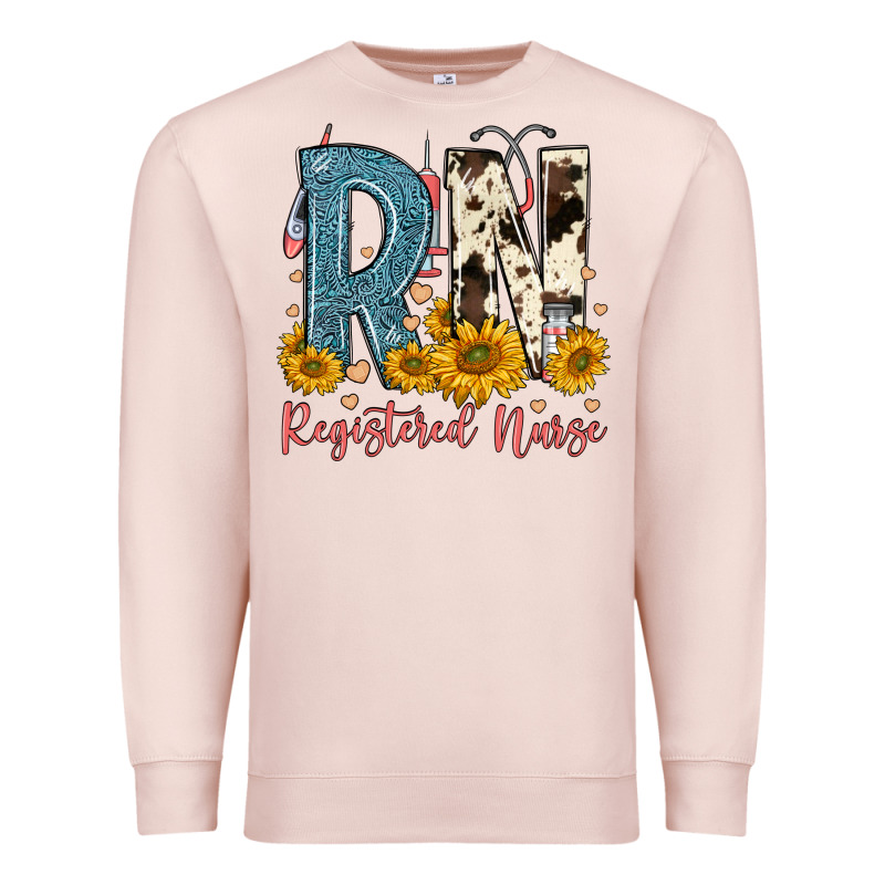 Rn Registered Nurse Premium Sweatshirt by FaDigitalArtStudio | Teevron