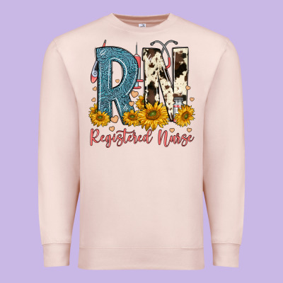 Rn Registered Nurse Premium Sweatshirt Designed By Fadigitalartstudio