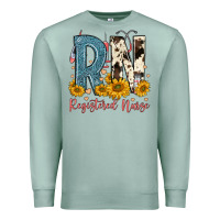 Seafoam rn registered nurse Premium Sweatshirt - FaDigitalArtStudio