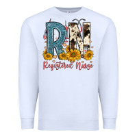 White rn registered nurse Premium Sweatshirt - FaDigitalArtStudio