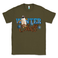 Army Green Winter Chill Penguin Classic Tee - LillyAllenDesigns