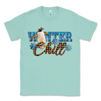 Seafoam Winter Chill Penguin Classic Tee - LillyAllenDesigns