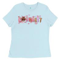 Baby Blue carhartt cow valentines day Ladies Tee - MaliasSmallBusiness