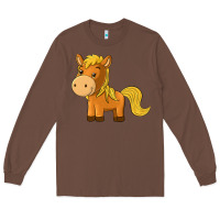 Chestnut cute horse Long Sleeve Tee - texasbilliewilder