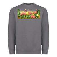 Storm flamingos with sunset Heavyweight Sweatshirt - TumblerDesignByShophia
