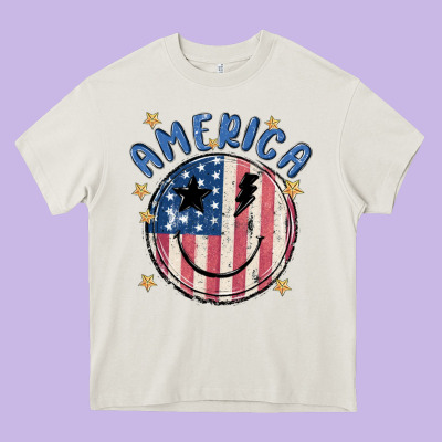 America Heavy Core Tee Designed By Maliassmallbusiness