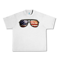 Lunar Rock amerıcan flag glasses Urban Heavy Tee - BarkalooDesign