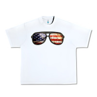 White amerıcan flag glasses Urban Heavy Tee - BarkalooDesign