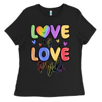 Black love is love pride Ladies Tee - MaliasSmallBusiness