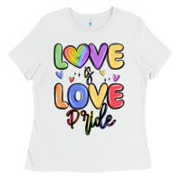 Love Is Love Pride Ladies Tee | Teevron