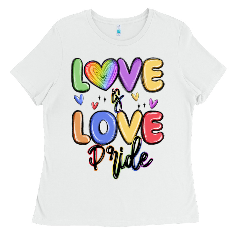Love Is Love Pride Ladies Tee by MaliasSmallBusiness | Teevron