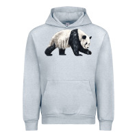 Heather Grey walking panda Urban Hoodie - LillyAllenDesigns