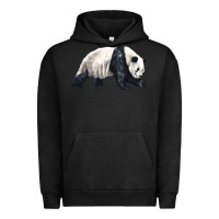 Pigment Black walking panda Urban Hoodie - LillyAllenDesigns