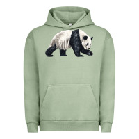 Pigment Oil Green walking panda Urban Hoodie - LillyAllenDesigns