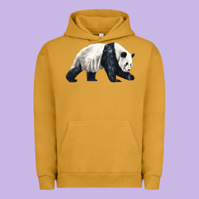 Walking Panda Urban Hoodie Designed By Lillyallendesigns