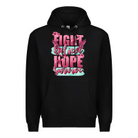 Black fight believe hope survive cancer awareness Premium Hoodie - FaDigitalArtStudio