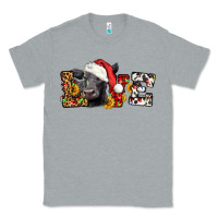 Heather Grey love christmas black angus Classic Tee - LillyAllenDesigns