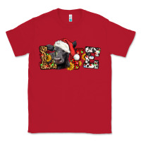 Red love christmas black angus Classic Tee - LillyAllenDesigns