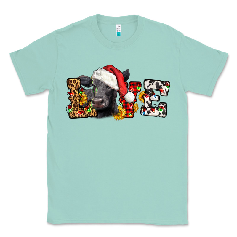 Love Christmas Black Angus Classic Tee by LillyAllenDesigns | Teevron