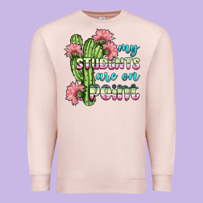 My Students Are On Point Premium Sweatshirt Designed By Bundleandbundleshop