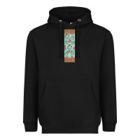Black american football with lightning bolt  pen wrap Heavyweight Hoodie - BundleAndBundleShop