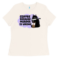 Bone coffee because murder is wrong Ladies Tee - MaliasSmallBusiness
