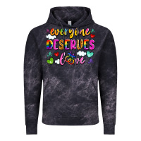 Cloud Black everyone deserves love Vintage Hoodie - Artiststas