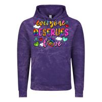 Cloud Purple everyone deserves love Vintage Hoodie - Artiststas