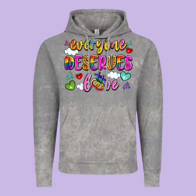 Everyone Deserves Love Vintage Hoodie Designed By Artiststas