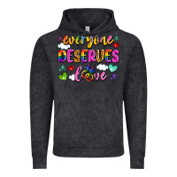Vintage Black everyone deserves love Vintage Hoodie - Artiststas