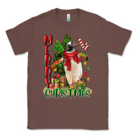 Chestnut merry christmas penguin Classic Tee - LillyAllenDesigns