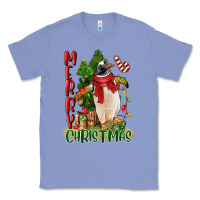 Colony Blue merry christmas penguin Classic Tee - LillyAllenDesigns