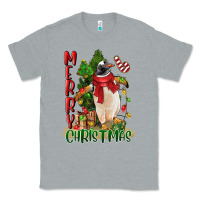 Heather Grey merry christmas penguin Classic Tee - LillyAllenDesigns