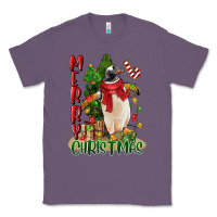 Lavender merry christmas penguin Classic Tee - LillyAllenDesigns