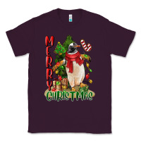 Plum merry christmas penguin Classic Tee - LillyAllenDesigns