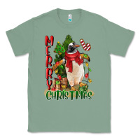 Sage merry christmas penguin Classic Tee - LillyAllenDesigns
