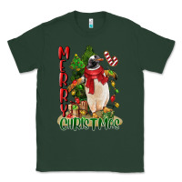 Sports Green merry christmas penguin Classic Tee - LillyAllenDesigns