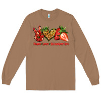 Toasted Coconut peace love strawberries Long Sleeve Tee - Jasminsmagicworld