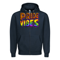 Navy pride vibes Zipper Hoodie - OliviaCreatesArt