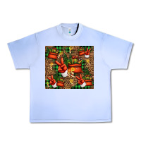 Christmas Santa Claus Peace Hand Urban Heavy Tee | Teevron