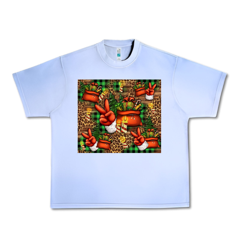 Christmas Santa Claus Peace Hand Urban Heavy Tee by Jasminsmagicworld | Teevron