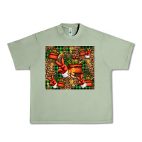 Oil Green Christmas Santa Claus peace hand Urban Heavy Tee - Jasminsmagicworld