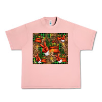 Salmon Christmas Santa Claus peace hand Urban Heavy Tee - Jasminsmagicworld