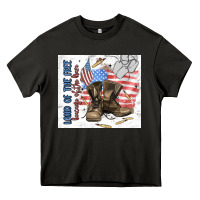 Asphalt land of the free Heavy Core Tee - MaliasSmallBusiness