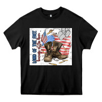 Black land of the free Heavy Core Tee - MaliasSmallBusiness