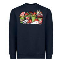 Cow And Strawberry Coffee Cups Heavyweight Sweatshirt | Teevron