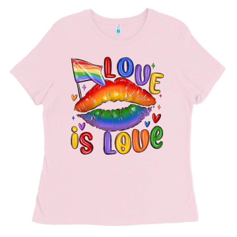 Love Is Love Lips Ladies Tee by MaliasSmallBusiness | Teevron